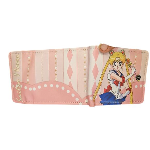 Anime Wallet Sailor Moon | Cute & Elegant Pink Bifold Kawaii Pink Accessory 💕 - Picture 3 of 4